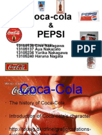 Coca-Cola Pepsi: 13105136 Chie Nakagawa 13105137 Aya Nakazato 13105236 Yurika Nakagawa 13105240 Haruna Nagata