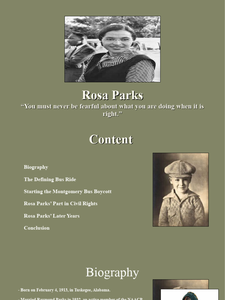 Rosa Parks | PDF | Rosa Parks | The United States