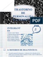 Trastorno DE Personalida D Antisocial