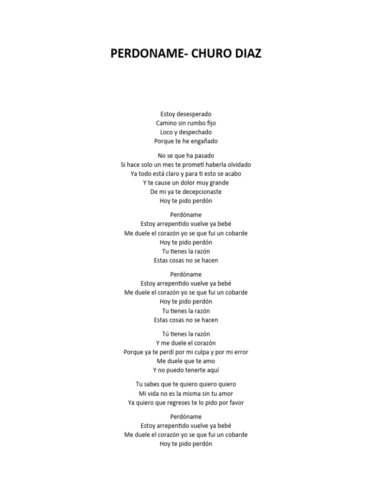 PERDONAME | PDF