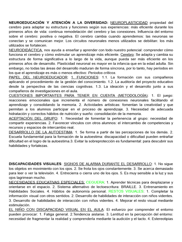 Apuntes educaci n en ni os con discapacidades o dificultades del