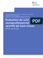 Igesr Rapport 2020 148 Evaluation Suivi Socioprofessionnel Sportifs Haut Niveau PDF 74288