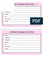 6th Animal Fact File Oral Presentation Use