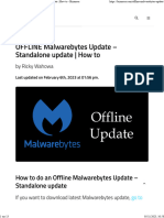 OFFLINE Malwarebytes Update - Standalone Update How To - Bizanosa