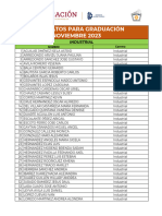 Candidatos para Graduacion Noviembre 2023 - Publicar