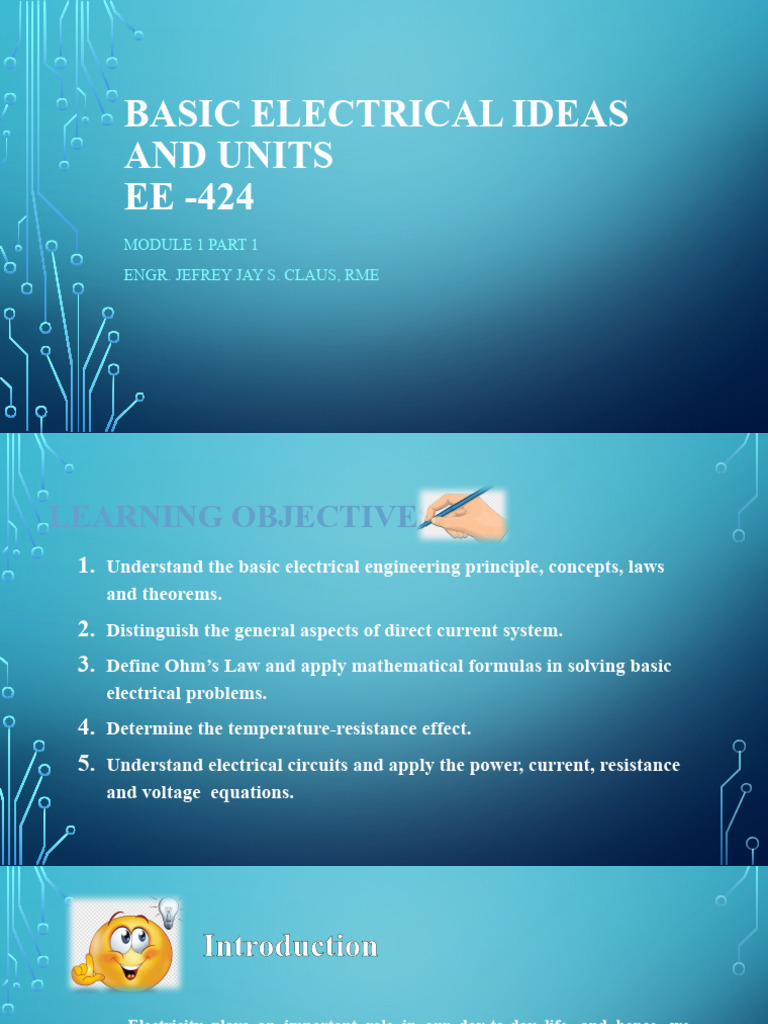 Intro to Basic Electrical Concepts | PDF | Atoms | Voltage