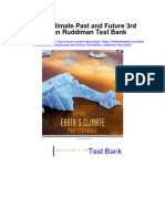 Earths Climate Past and Future 3rd Edition Ruddiman Test Bank