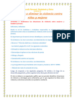 Ayudamos A Eliminar La Violencia Contra Niñas y Mujeres