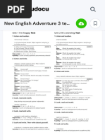 English Adventure 3 Unit Test 8 | PDF