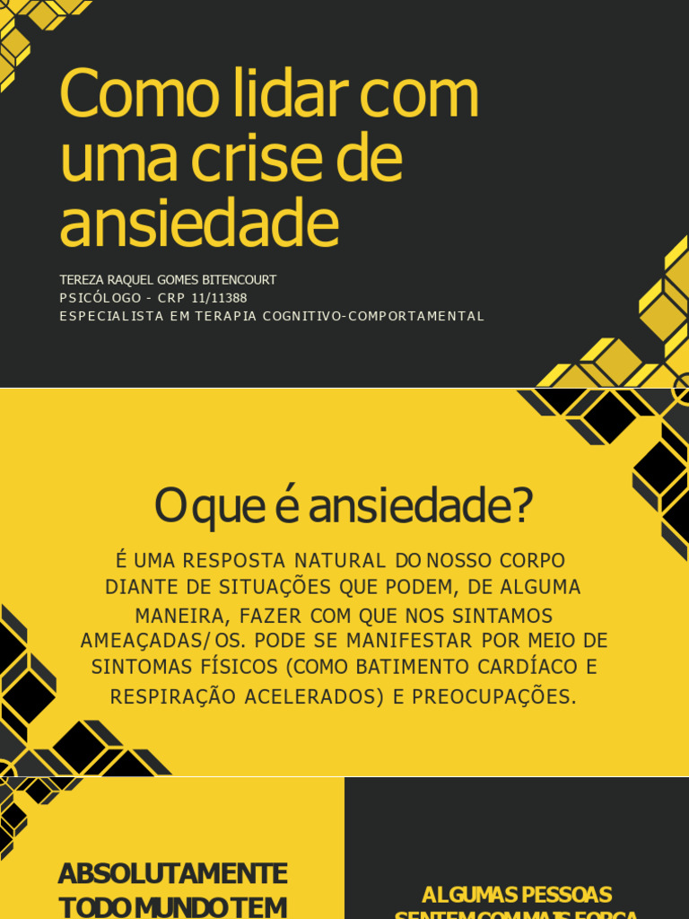 Como Lidar Com Uma Crise de Ansiedade | PDF | Ansiedade