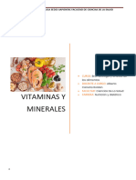 Vitaminas y Minerales