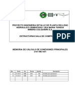 JAH-MCAL-001 (B), Cálculo de Conexiones Principales