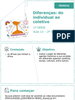 Aula 13 - Diferenças - Do Individual Ao Coletivo