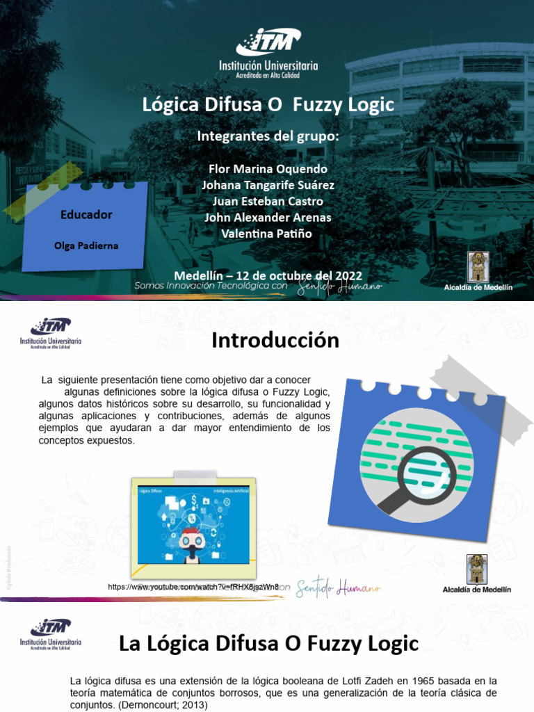 Expo Lógica Difusa | PDF | Lógica difusa | Lógica