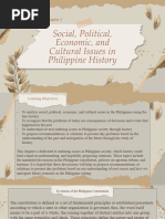 Chapter 4. Social, Political, Economic, and Cultural Issues in The Phillippine History.