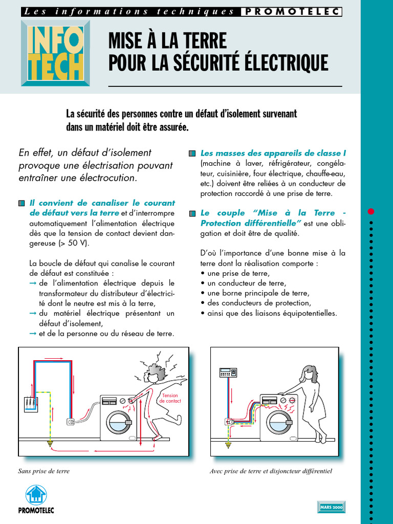 Mise à La Terre Pour La Sécurité Électrique (2), PDF, Électrotechnique