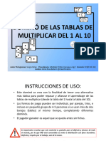 Dominó Tablas de Multiplicar