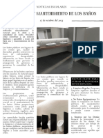 Documento A4 Hoja de Periódico Noticias Informativo Comunicación de La Empresa Editorial Simple Beige y Naranja