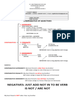 Guide Work Comparative of Adjectives Ciclo 5