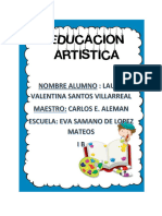 Portada Educacion Artistica