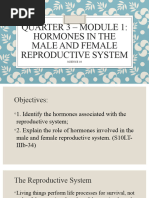 Parts and Functions of The Male and Female Reproductive Systems Role of ...