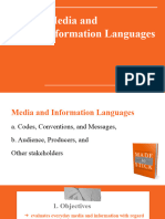 Media and Information Languages