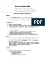 Proyecto de Español Tercer Grado 2021