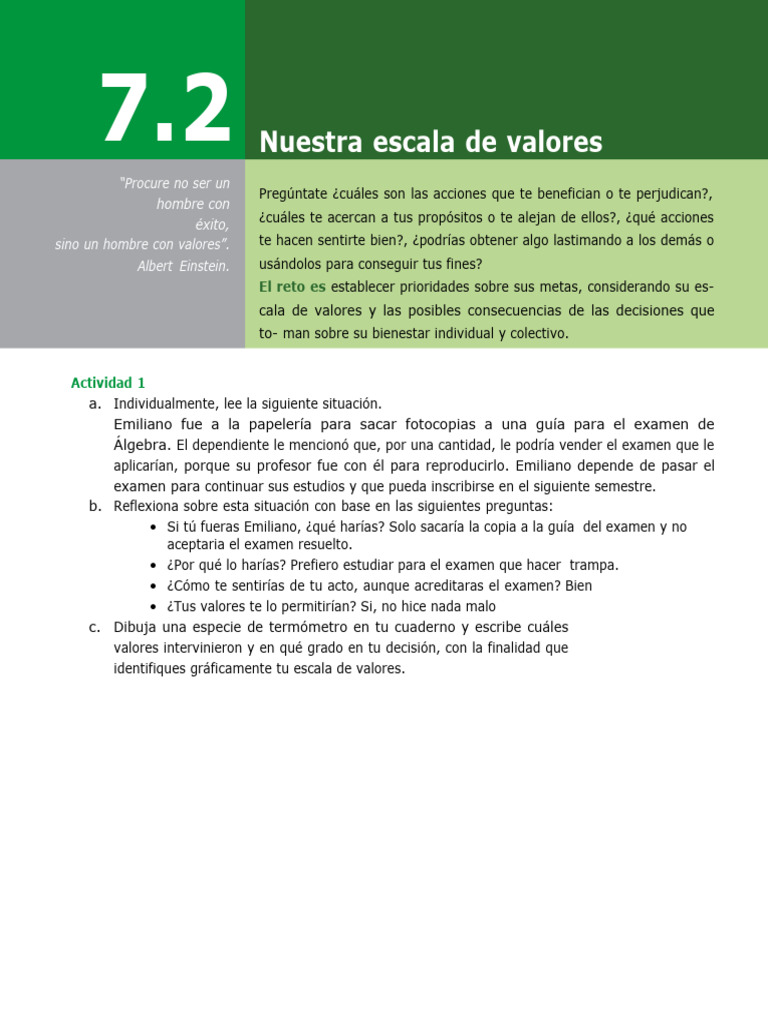 Leccion 7 nuestra escala de valores pdf