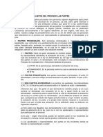 Tema #5b - Partes Procesales (Sujetos)