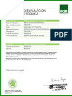 Certificado Evaluación Psicosensotécnica: Folio: 0004502063