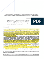 Almiro Do Couto e Silva - Privatização No Brasil e o Novo Exercício de Funções Públicas Por Particulares