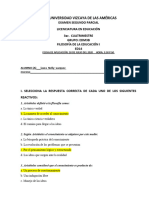 Examen Segundo Parcial Filosofía de La Educación I Edm3b