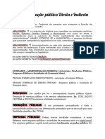 Administração Pública Direta e Indireta