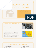 Presentación Trabajo Investigación - Guerra Civil Patricios y Plebeyos