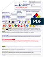 Hoja de MSDS Espuma Contra Incendio