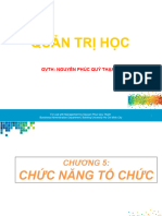 Quan Tri Hoc - Chuong 5 Chuc Nang To Chuc