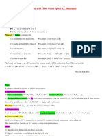 MAE101 - FALL2023 - Algebra - Chapter 03 - The Vector Space RN - Summary