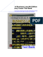 Essentials of Business Law 9th Edition Anthony Liuzzo Test Bank