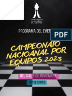 Programa Campeonato Nacional Por Equipos 2023