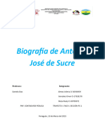 Biografia de Antonio José de Sucre