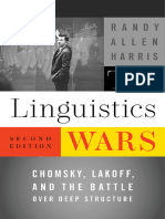 The Linguistics Wars Chomsky, Lakoff, and The Battle Over Deep Structure (Randy Allen Harris)
