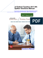Essentials of Federal Taxation 2017 8th Edition Spilker Solutions Manual