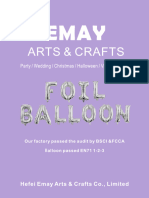 Foil Balloon Catalog of Emay 10. Arts Crafts - 2022