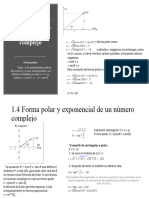 1.4 Forma Polar y Exponencial de Un Numero Complejo