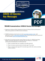 TRICARE Communications - COVID19 - Vaccine - Template - COVID19 - Vaccine Key Messages