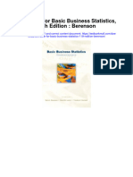 Test Bank For Basic Business Statistics 11th Edition Berenson