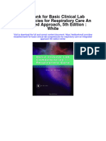 Test Bank For Basic Clinical Lab Competencies For Respiratory Care An Integrated Approach 5th Edition White