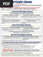 Participle Clauses..