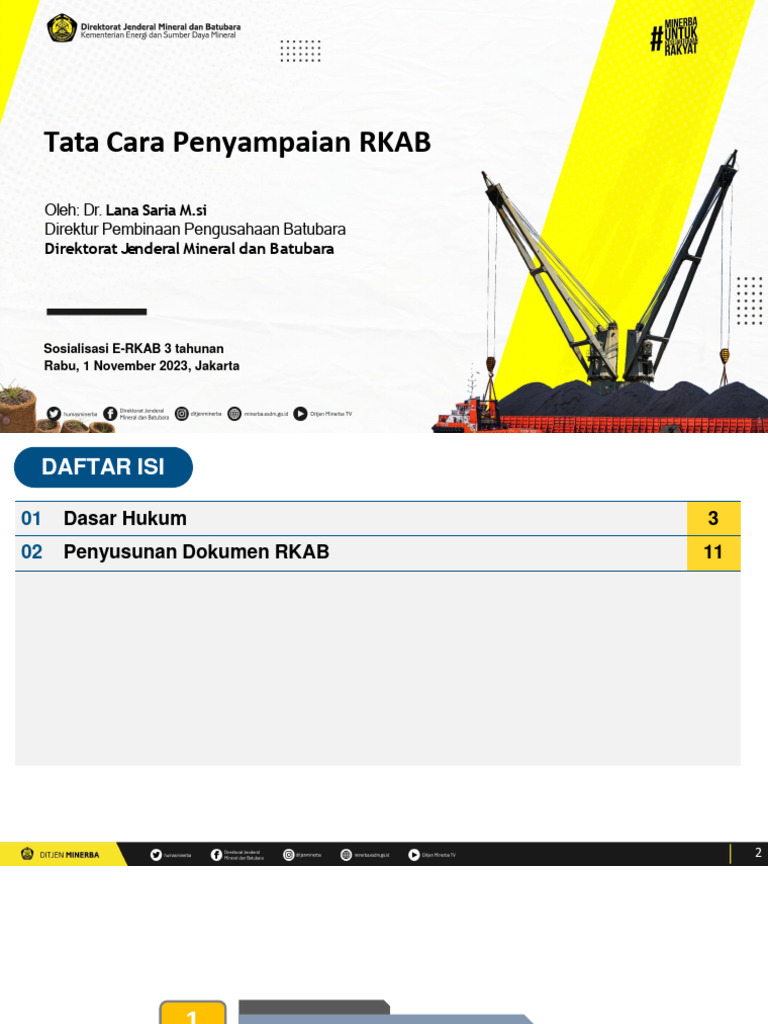 Tata Cara Penyampaian RKAB Tahunan | PDF