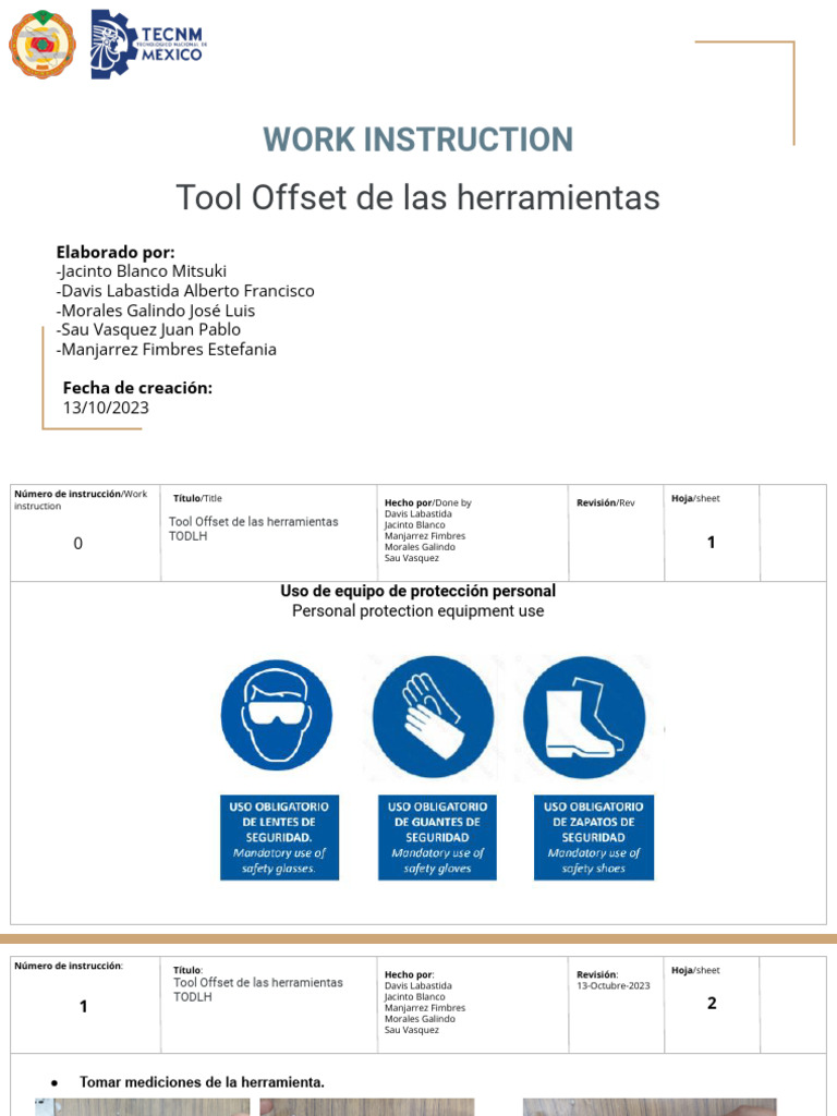 Tool Offset de Las Herramientas | PDF